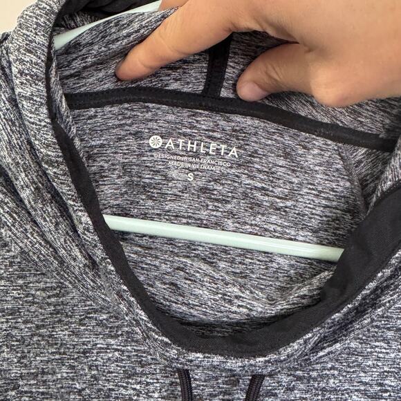 Athleta Uptempo Hoodie Sweatshirt in Charcoal Grey Size Small - Picture 4 of 6